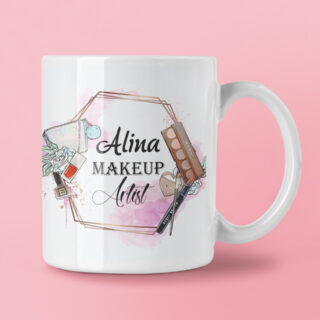 Cana personalizata – nume- make up artist