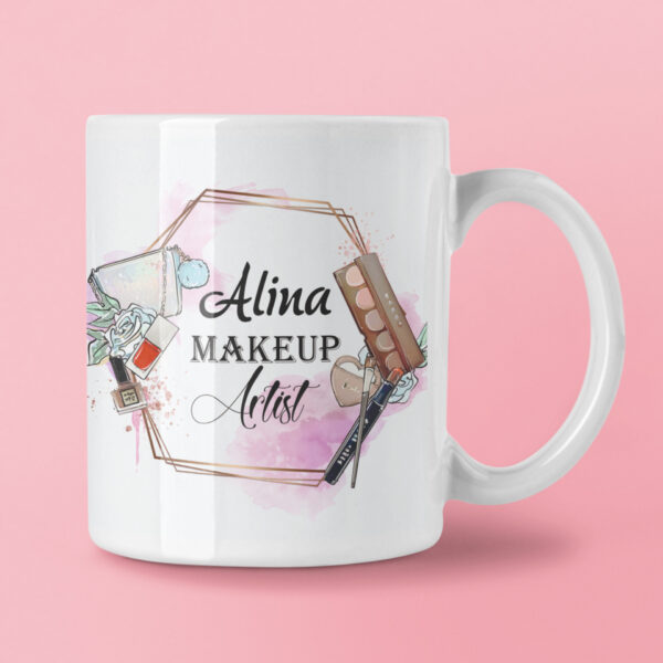 Cana personalizata – nume- make up artist