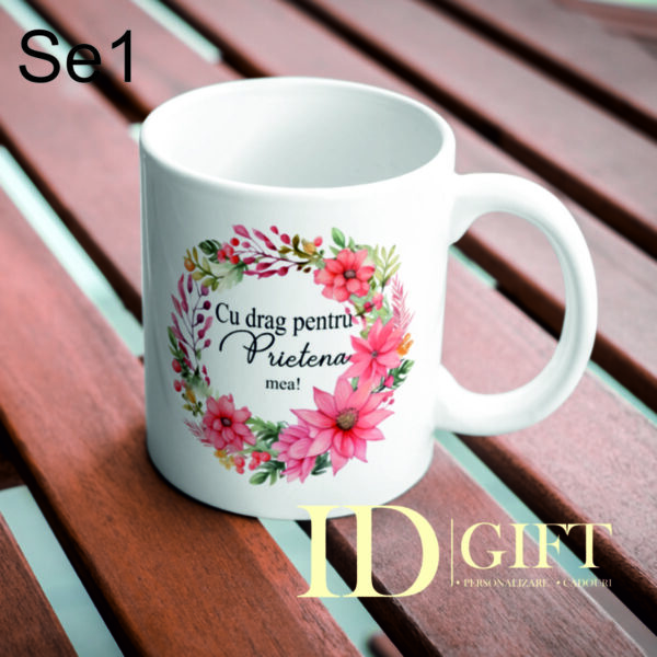 Cana- ”Cu drag pentru prietena mea!” -flori