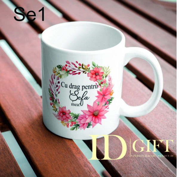 Cana- ”Cu drag pentru sefa mea!” -flori