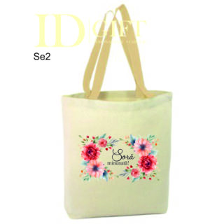 Geanta canvas maner alb- Sora minunata