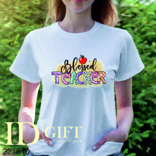Tricou cu mesaj: - Blessed teacher