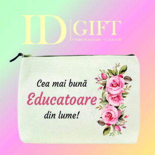 Geanta canvas-mica - Cea mai buna educatoare